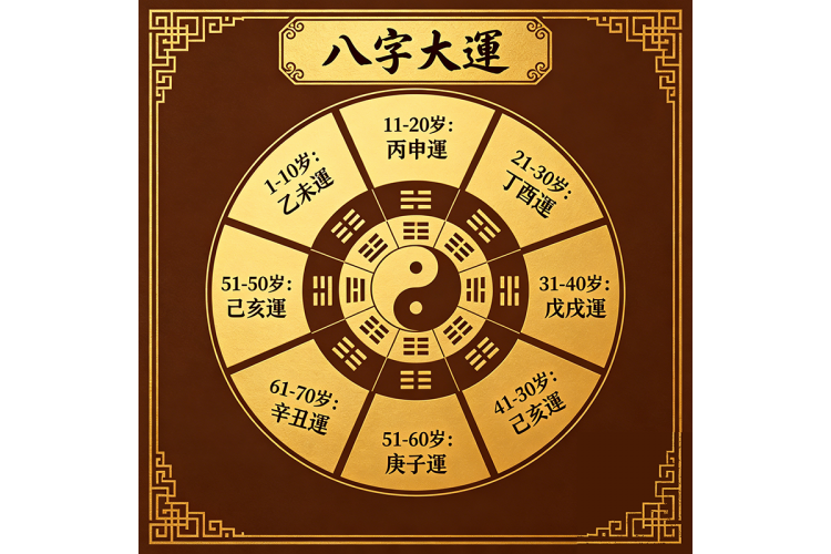 八字大運是干支分看還是十年一柱？從「出生時辰」戳破前五後五的邏輯盲點