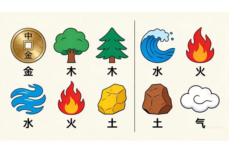 The Five Elements and the Four Classical Elements | Analysis of Feng Shui Five Elements and Directions