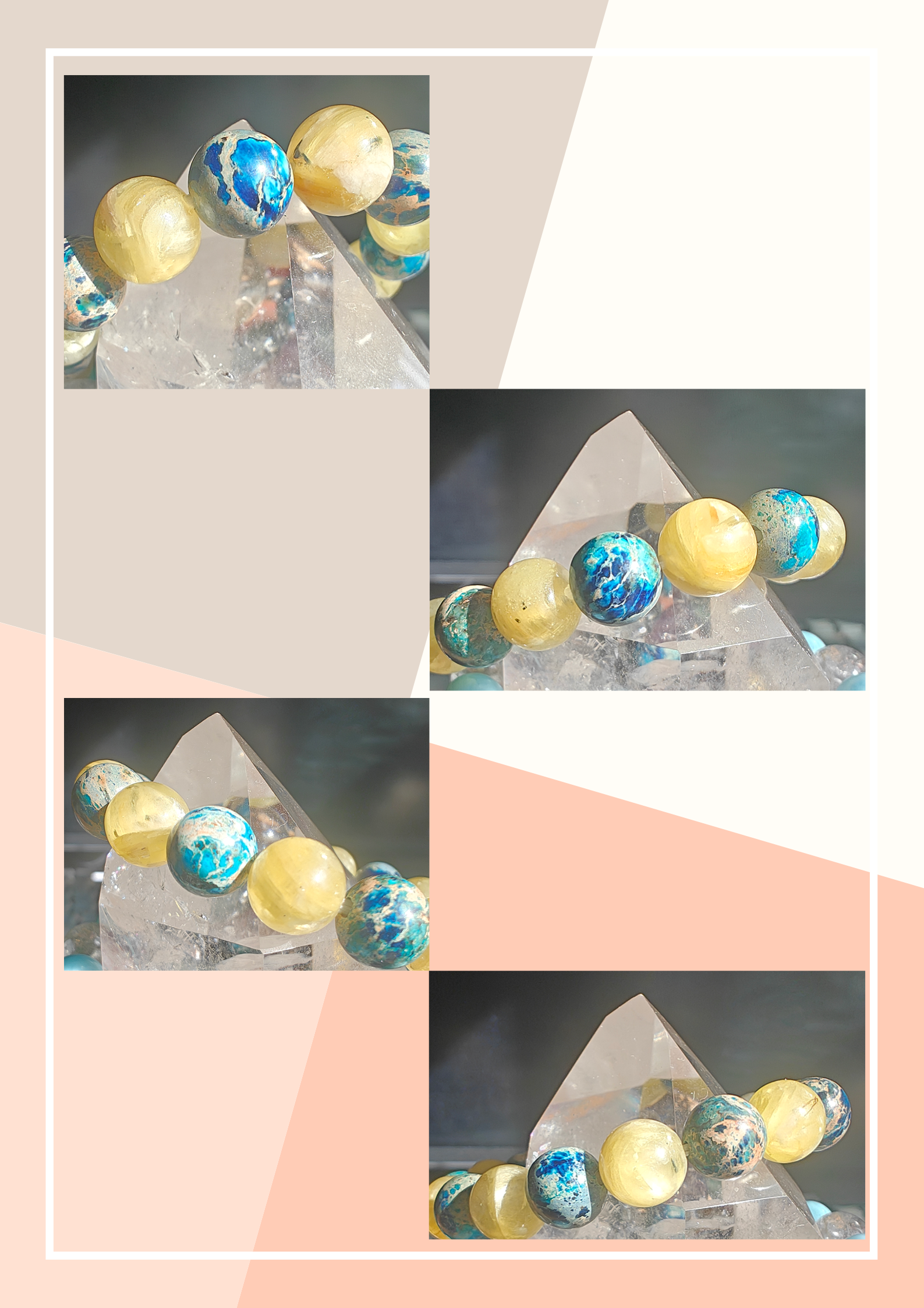 堆金積海金鋰雲母帝國海洋石水晶手串