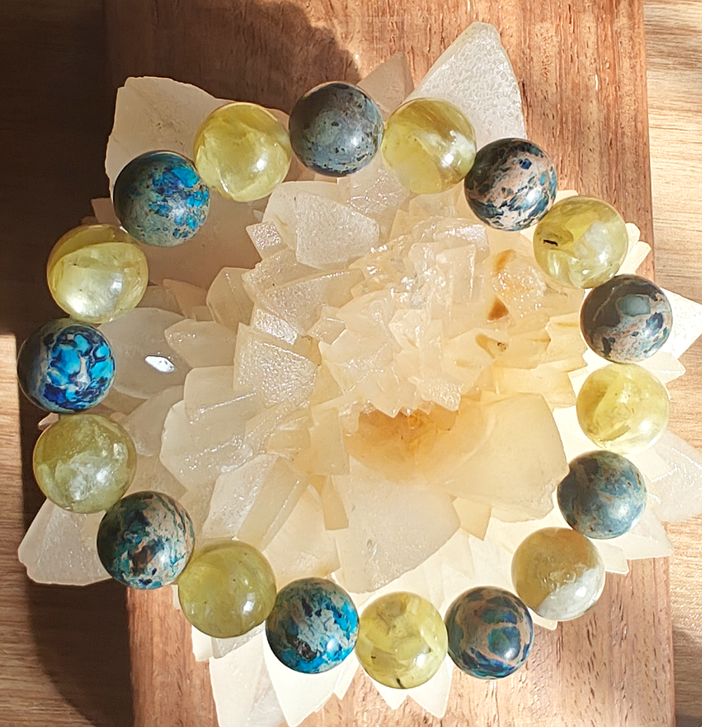 堆金積海金鋰雲母帝國海洋石水晶手串