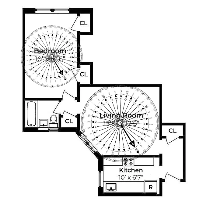 Irregular Apartment Floor Plan