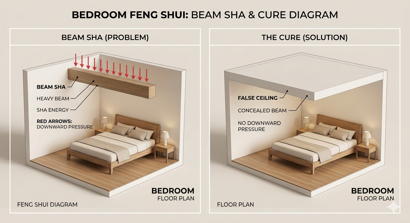 Common Bedroom Feng Shui Taboos (including Beam Sha)