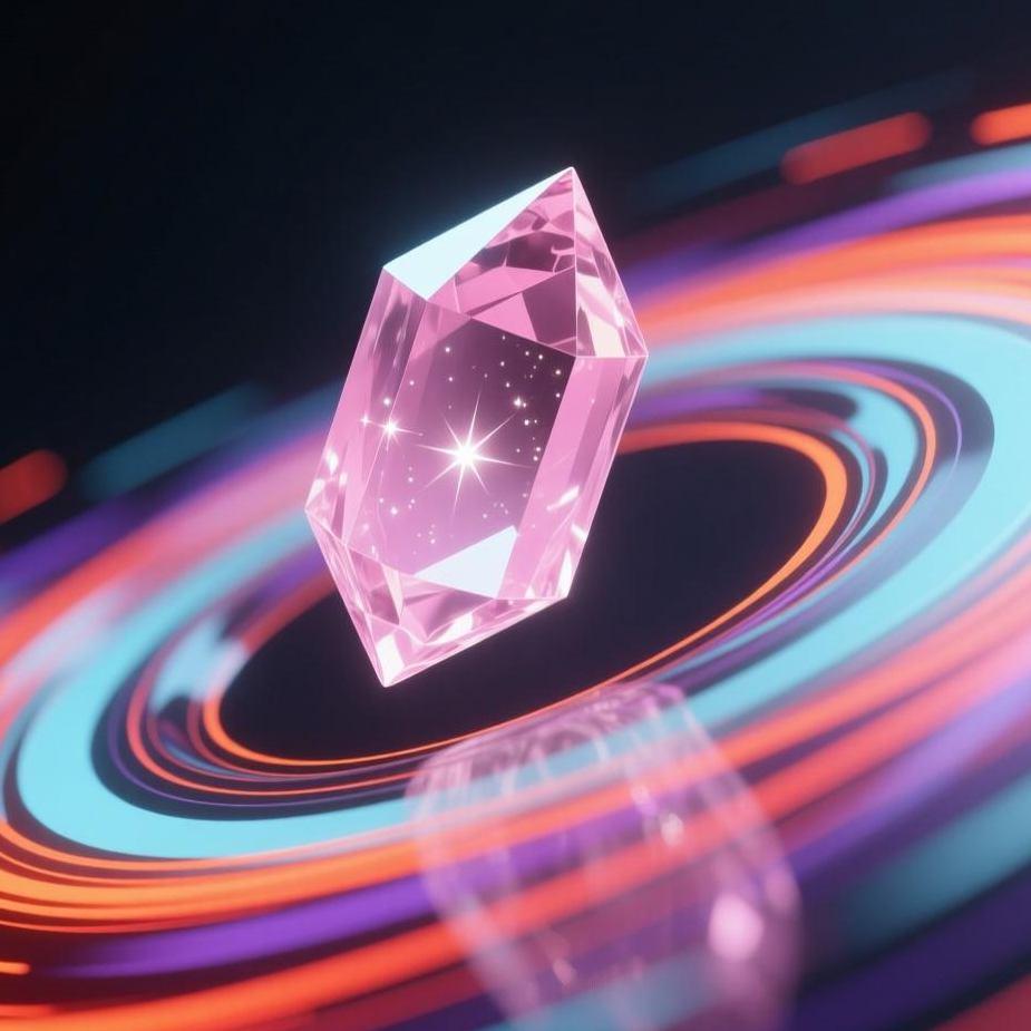 Visualization of Torsion Field Generated by Rotating Crystals: Colorful Spacetime Distortion