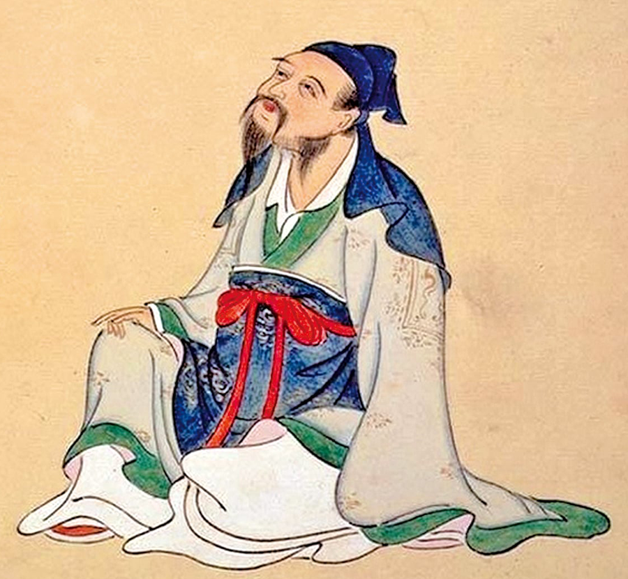 唐代詩人李白像，展現出超然灑脫的道家仙風與儒者氣質